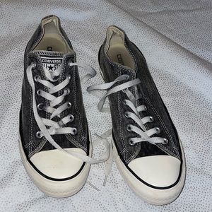 Converse Chuck Taylor low top Gray denim size 8/10